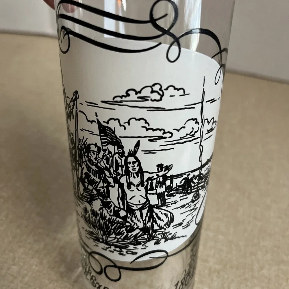 Lewis & Clark Expedition Glass Western History USA St Louis Frontier Exploring